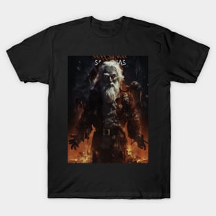 Santa Claus Scary Movie poster T-Shirt